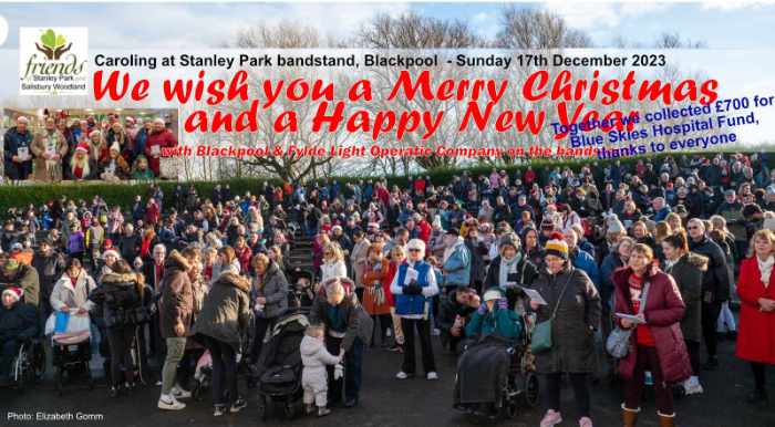 The Friends of Stanley Park Blackpool wish you a Merry Christmas and a Happy New Year
