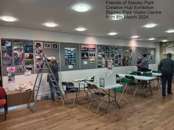 Creative Hub Exhibition in Stanley Park Visitor Centre March 2024 Blackpool