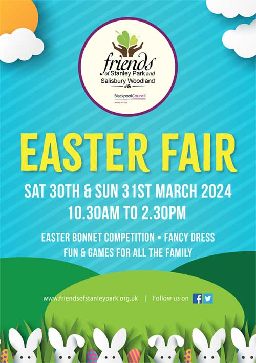 Stanley Park Easter Fair 2024 30/31st March 2024 Friends of Stanley Park Blackpool