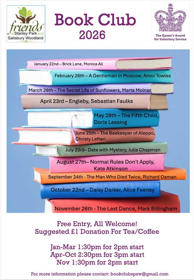 Stanley Park Blackpool Book Club, Friends of Stanley Park