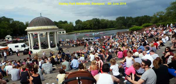 Bandstand and Lake, Stanley Park, Blackpool