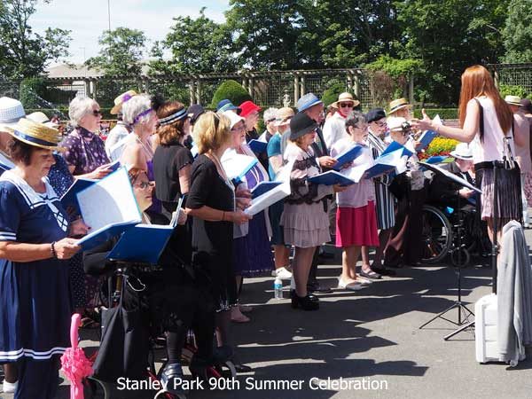 Revoelution Choir at Blackpool Stanley Park 90th Summer Festival