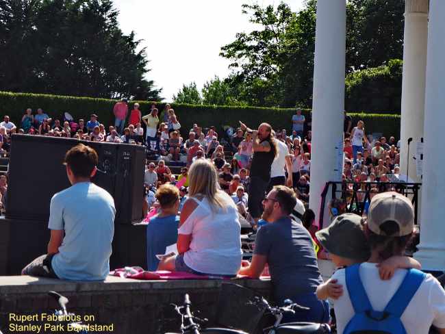 Rupert Fabulous on Stanley Park Bandstand