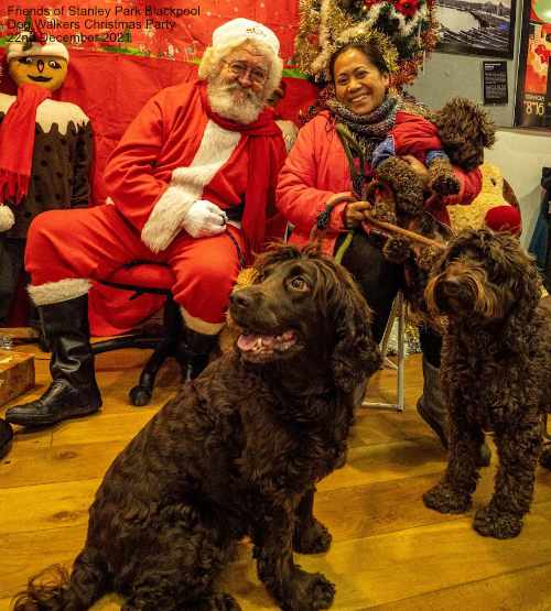 Friends of Stanley Park Blackpool Dog Walkers Christmas Party 22nd December 2021   Photos by Elizabeth Gomm