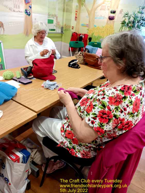 Friends of Stanley Park Craft Club every Tuesday