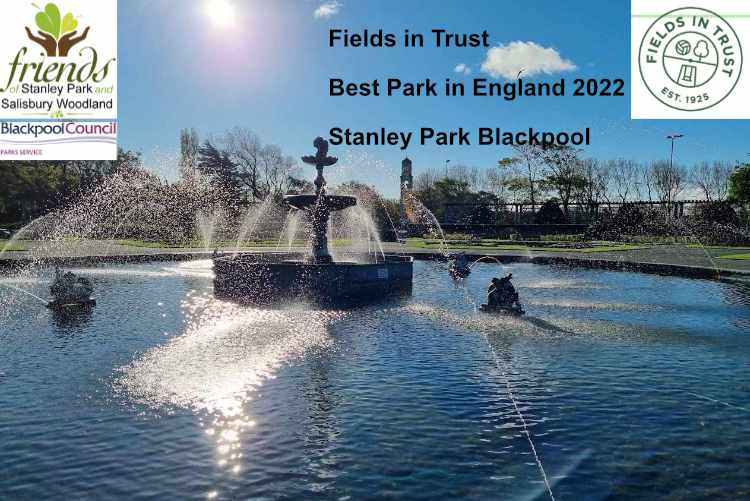 Best Park in England 2022  Stanley Park Blackpool, Fields in Trust