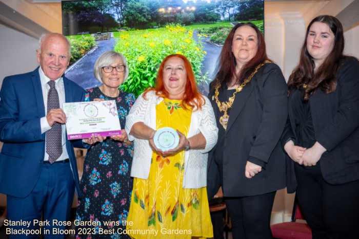 Stanley Park Blackpool Rose Garden wins the Blackpool in Bloom  Best Community Gardens 2023