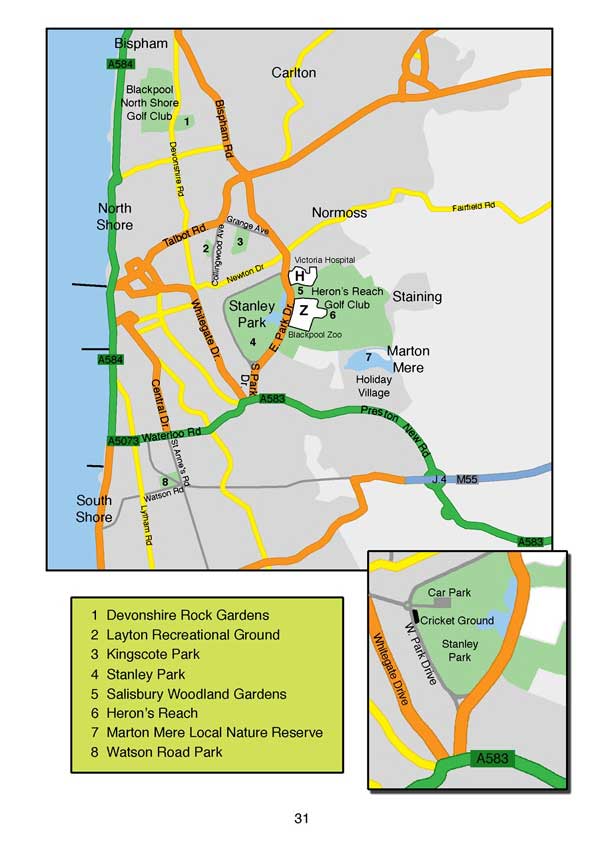 map of the park location